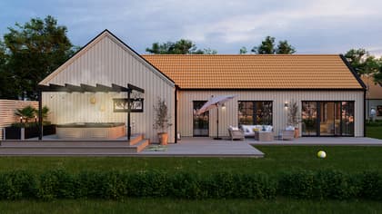 Bild av trädgården