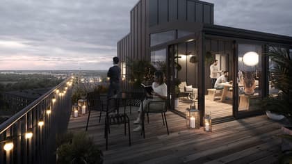 Brf Bellevue, Öster