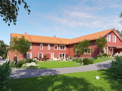 Bild av trädgården