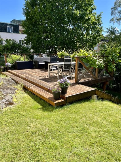 Bild av trädgården