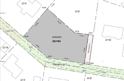 Illustrerad karta över fastigheten eller området