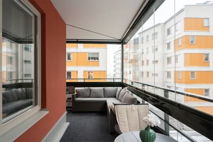 Balkong eller utsiktsbild