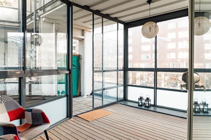 Balkong eller utsiktsbild