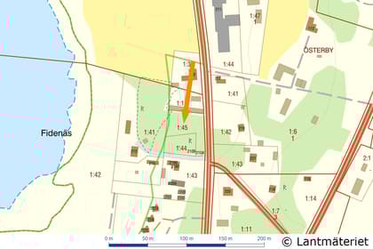 Illustrerad karta över fastigheten eller området