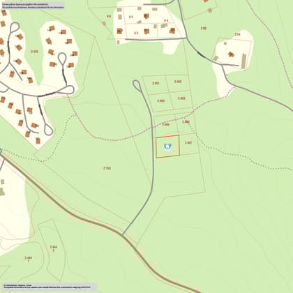 Illustrerad karta över fastigheten eller området