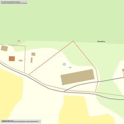 Illustrerad karta över fastigheten eller området