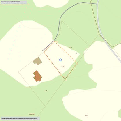 Illustrerad karta över fastigheten eller området