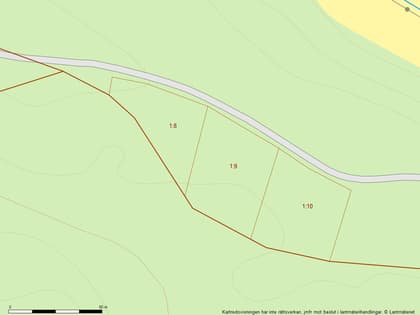 Illustrerad karta över fastigheten eller området