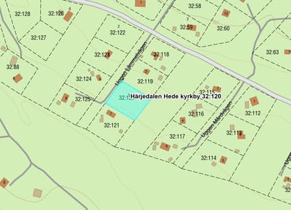 Illustrerad karta över fastigheten eller området