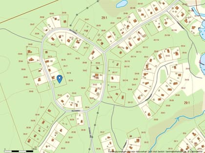 Illustrerad karta över fastigheten eller området