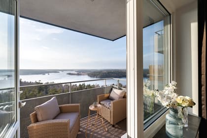 Balkong eller utsiktsbild