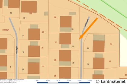 Illustrerad karta över fastigheten eller området