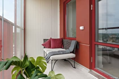 Balkong eller utsiktsbild