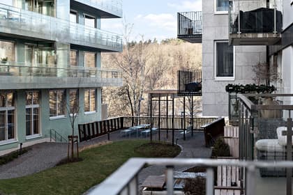 Balkong eller utsiktsbild