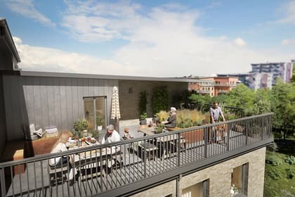 Utblicken, Bostadsrätter · Huvudsta Strandpark · Solna