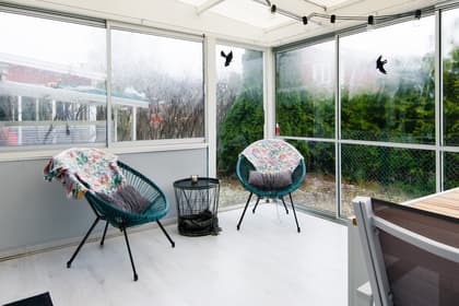 Balkong eller utsiktsbild