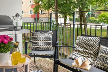 Balkong eller utsiktsbild