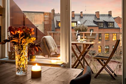 Balkong eller utsiktsbild