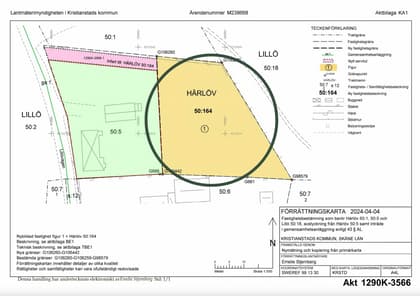 Illustrerad karta över fastigheten eller området