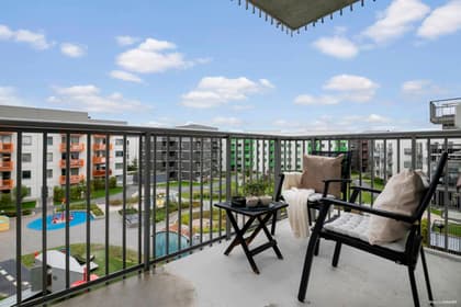 Balkong eller utsiktsbild