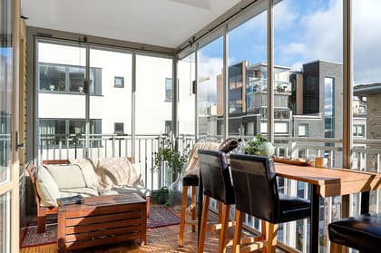 Balkong eller utsiktsbild