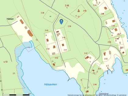 Illustrerad karta över fastigheten eller området