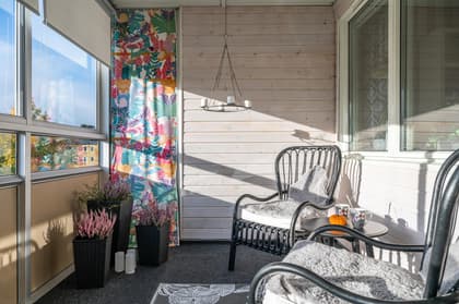 Balkong eller utsiktsbild