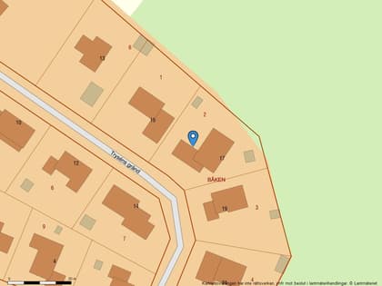 Illustrerad karta över fastigheten eller området