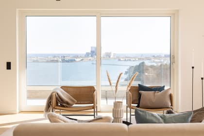 Balkong eller utsiktsbild