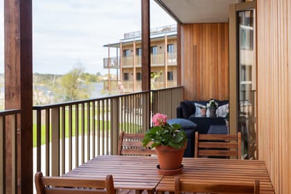 Balkong eller utsiktsbild