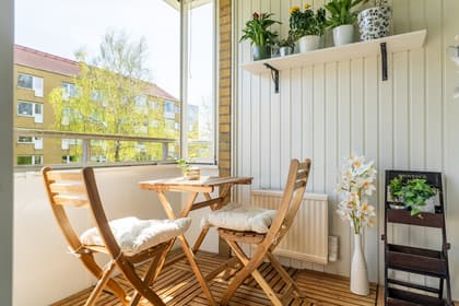 Balkong eller utsiktsbild