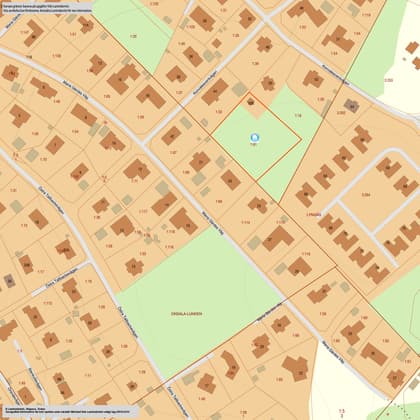 Illustrerad karta över fastigheten eller området