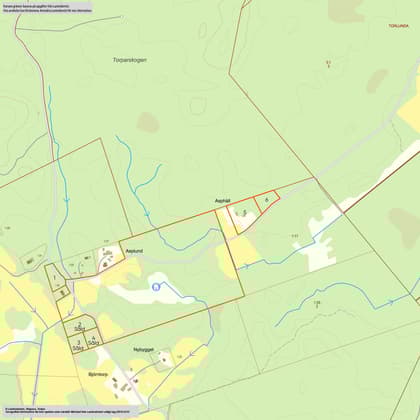 Illustrerad karta över fastigheten eller området