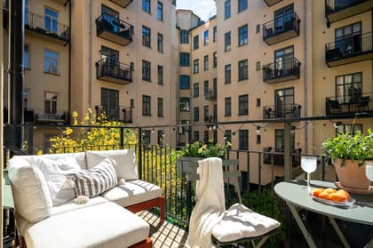 Balkong eller utsiktsbild