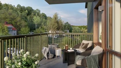 Balkong eller utsiktsbild