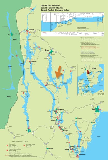 Illustrerad karta över fastigheten eller området