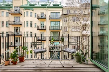 Balkong eller utsiktsbild