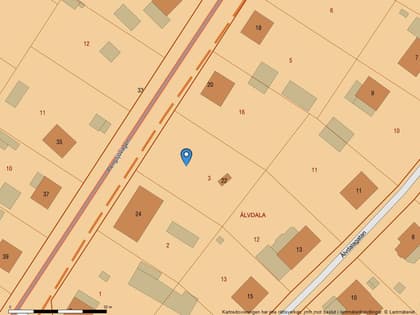 Illustrerad karta över fastigheten eller området