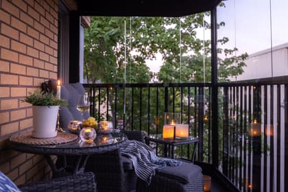 Balkong eller utsiktsbild