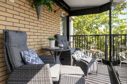 Balkong eller utsiktsbild