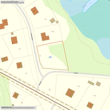 Illustrerad karta över fastigheten eller området