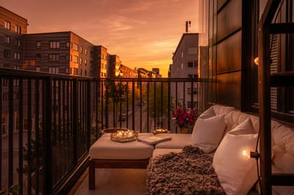 Balkong eller utsiktsbild