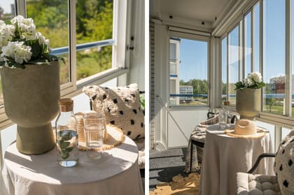 Balkong eller utsiktsbild