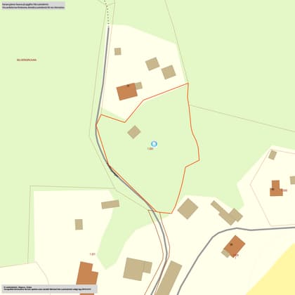 Illustrerad karta över fastigheten eller området