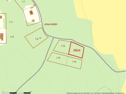Illustrerad karta över fastigheten eller området