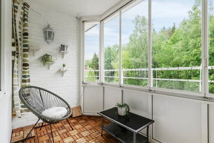 Balkong eller utsiktsbild