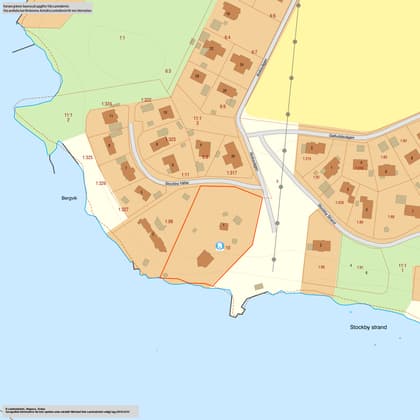 Illustrerad karta över fastigheten eller området