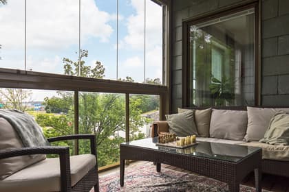 Balkong eller utsiktsbild