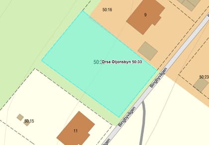 Illustrerad karta över fastigheten eller området