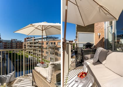 Balkong eller utsiktsbild